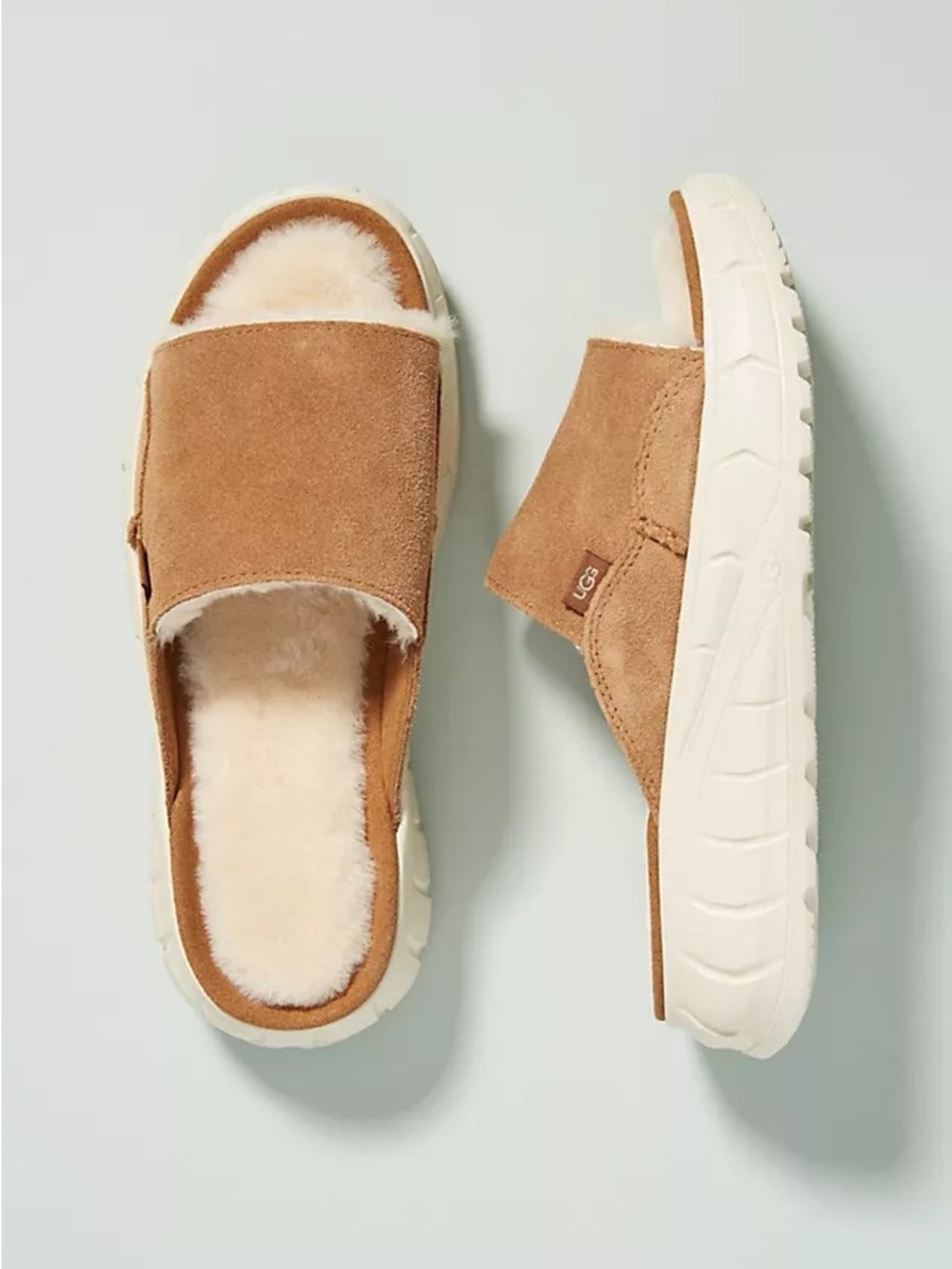 UGG Sz 10 West Side Slide Sandals Suede